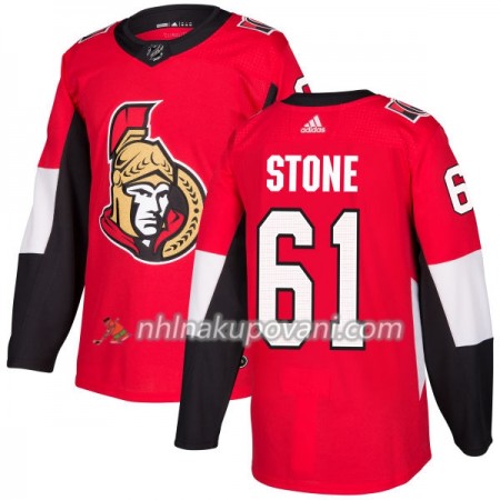 Ottawa Senators Dresy Mark Stone 61 Červená 2017-2018 Adidas Authentic - Pánské